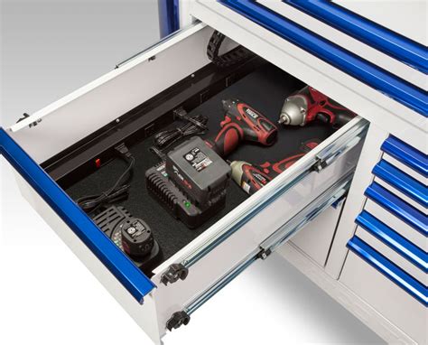 electrical box tools outlet|tool box with power drawer.